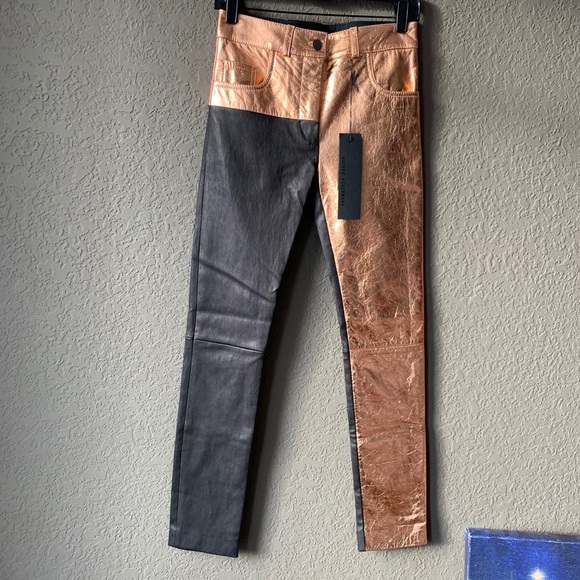 Haider Ackermann Roger Rose leather trouser - Picture 15 of 16